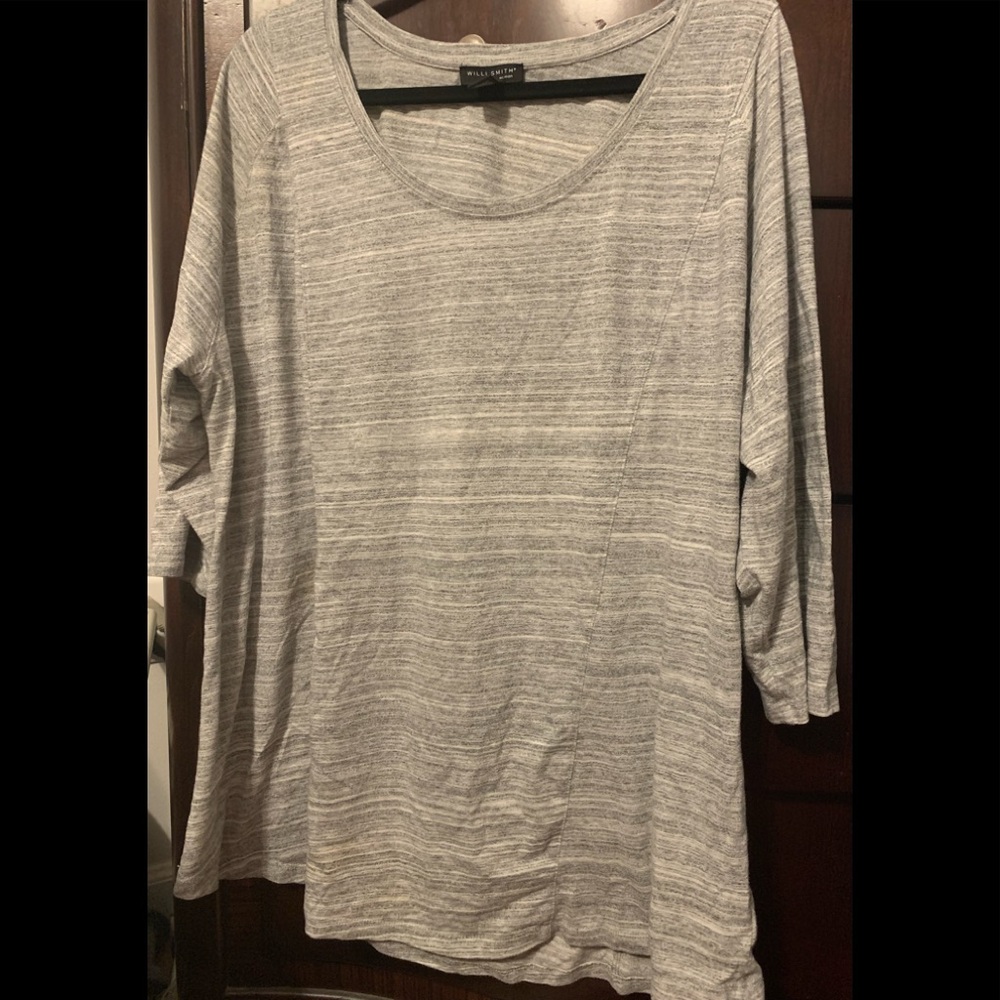 3x gray willie smith woman top